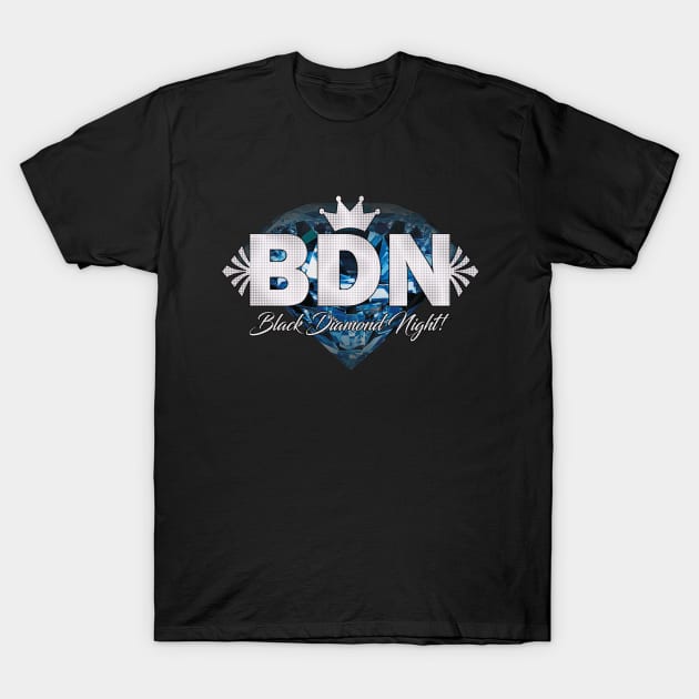 Black Diamond Night Logo T-Shirt by G-Art Swiss